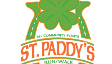 event card logo st paddys